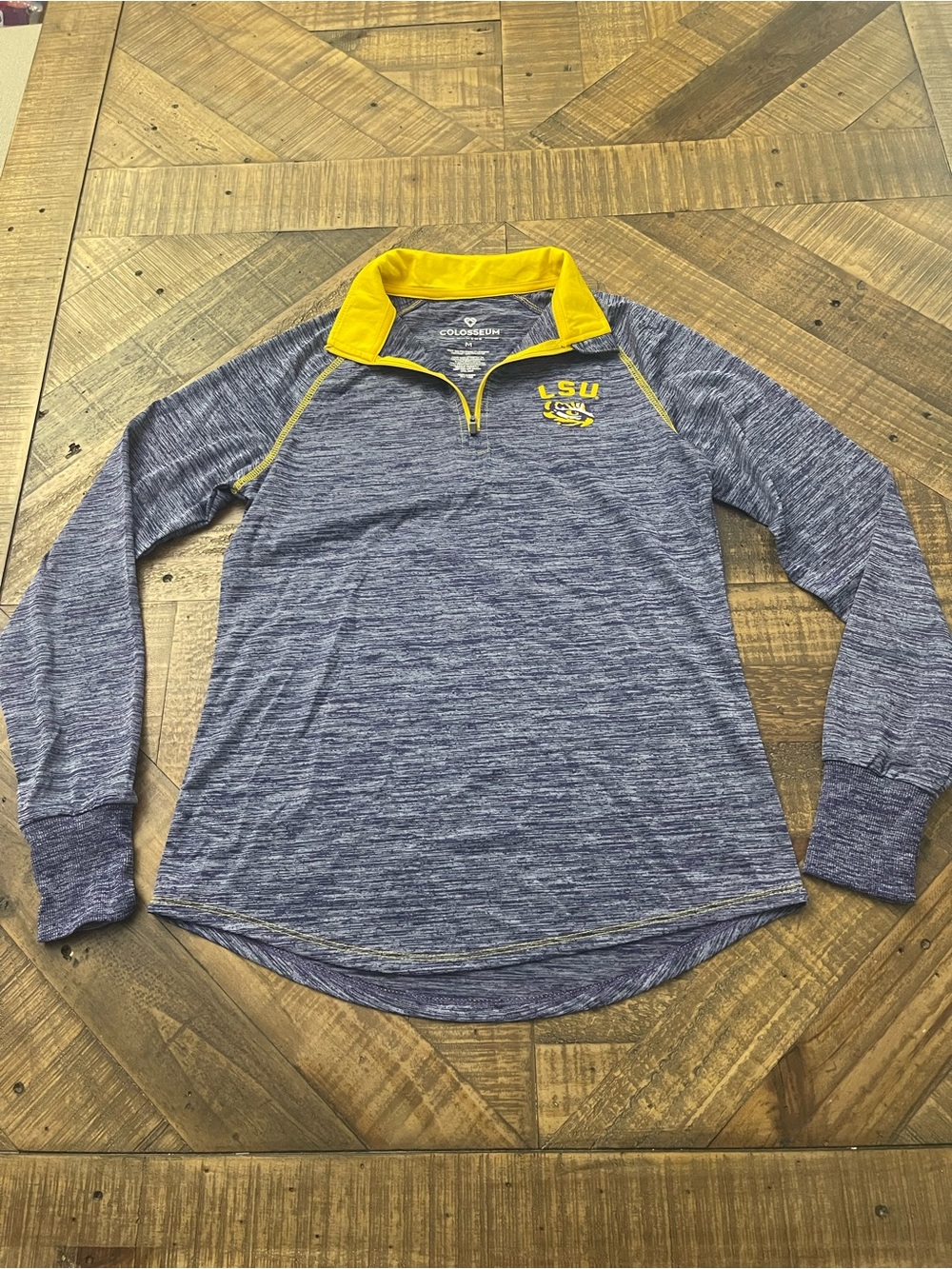 Colosseum LSU Tigers Women’s Bikram Quarter-Zip Pullover - Size M